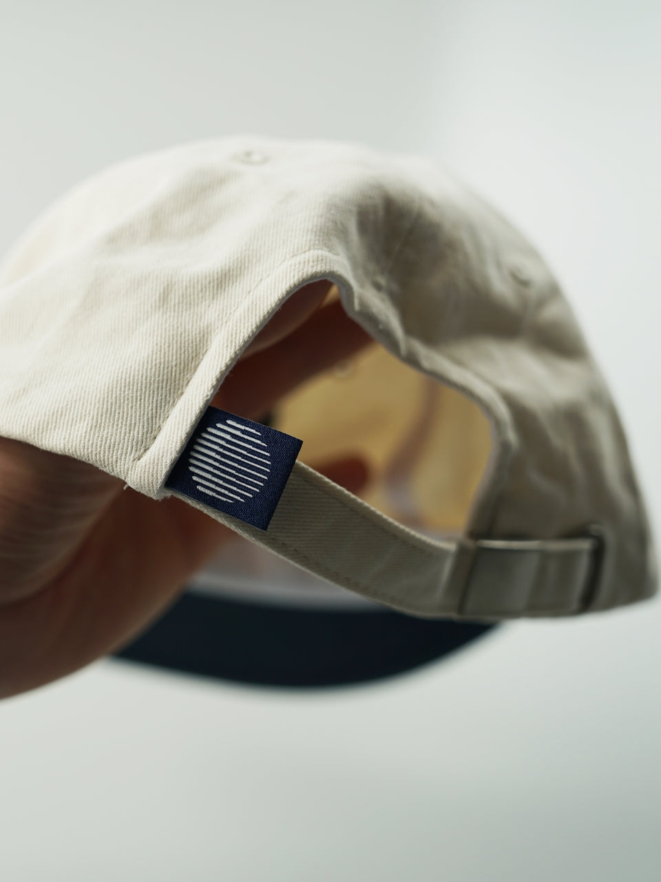 SPS Logo Soft Flat Cap (Ivory-Navy)