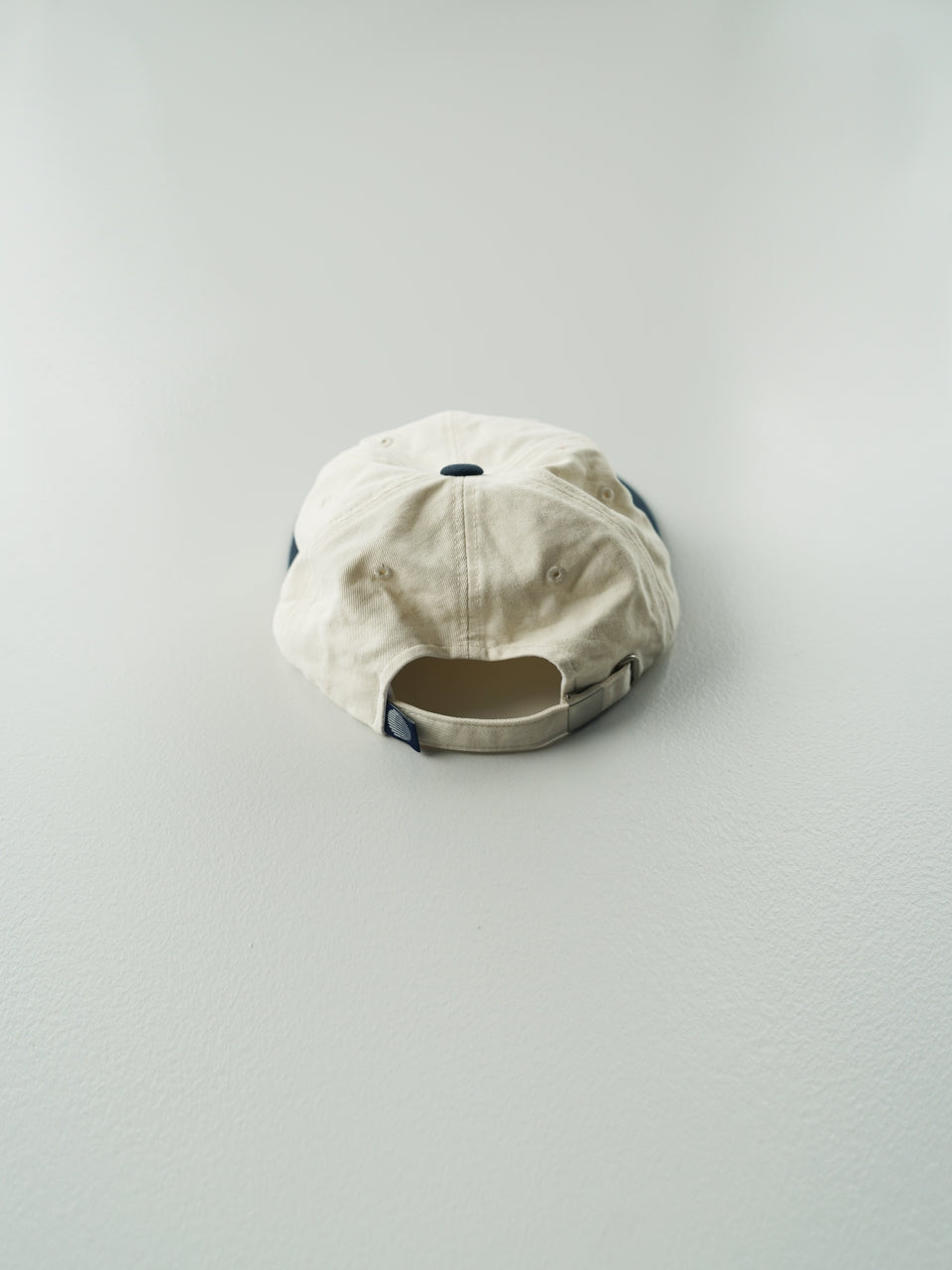 SPS Logo Soft Flat Cap (Ivory-Navy)