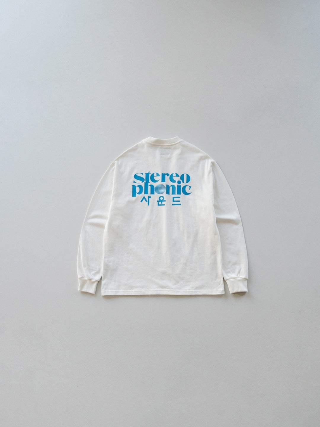 SPS Logo Long Sleeve Tee (White - Sky Blue)