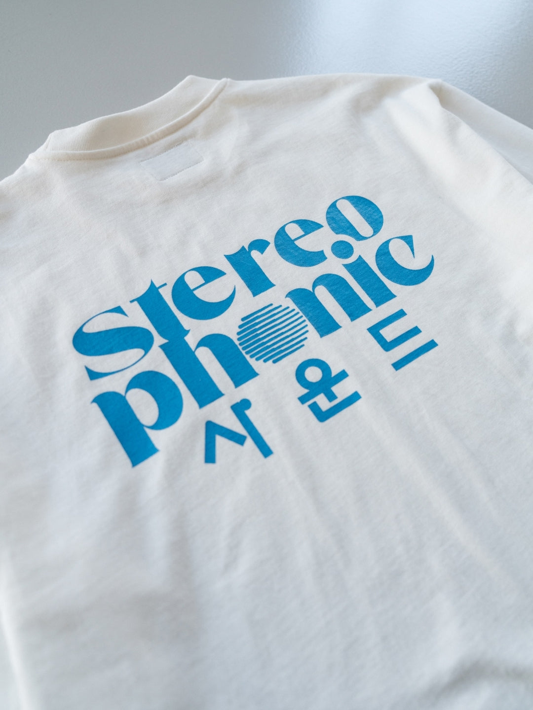 SPS Logo Long Sleeve Tee (White - Sky Blue)