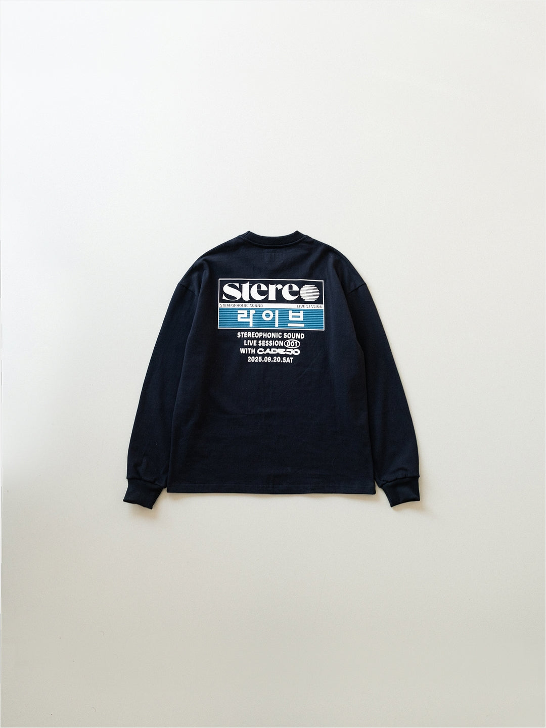 STEREO LIVE 001 Long Sleeve Tee (Navy)