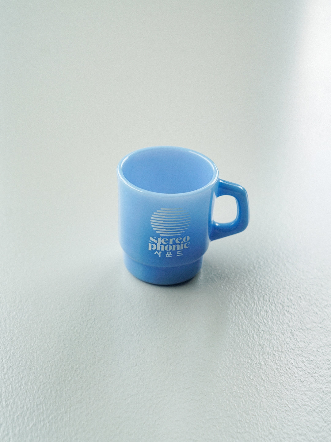 SPS Logo Milk Glass (Light Blue)