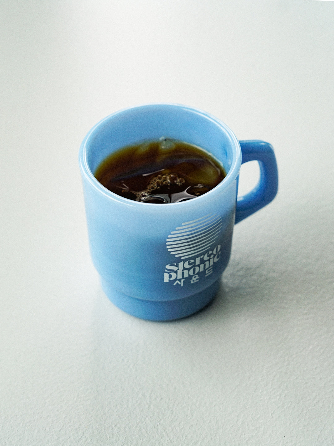 SPS Logo Milk Glass (Light Blue)