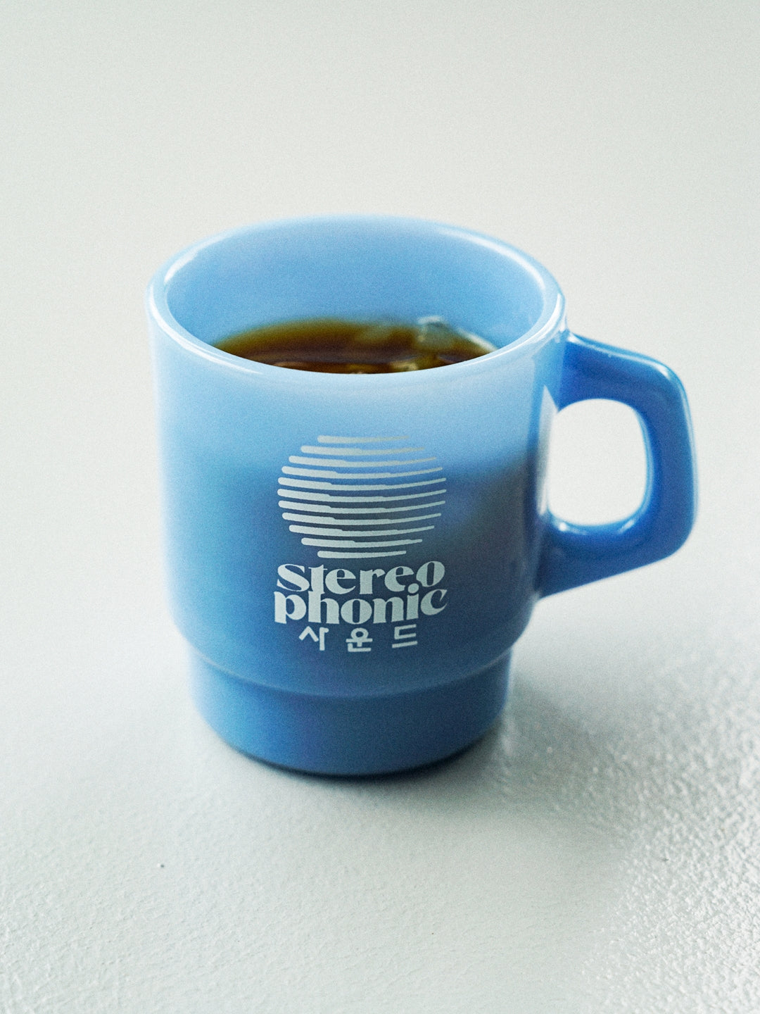 SPS Logo Milk Glass (Light Blue)