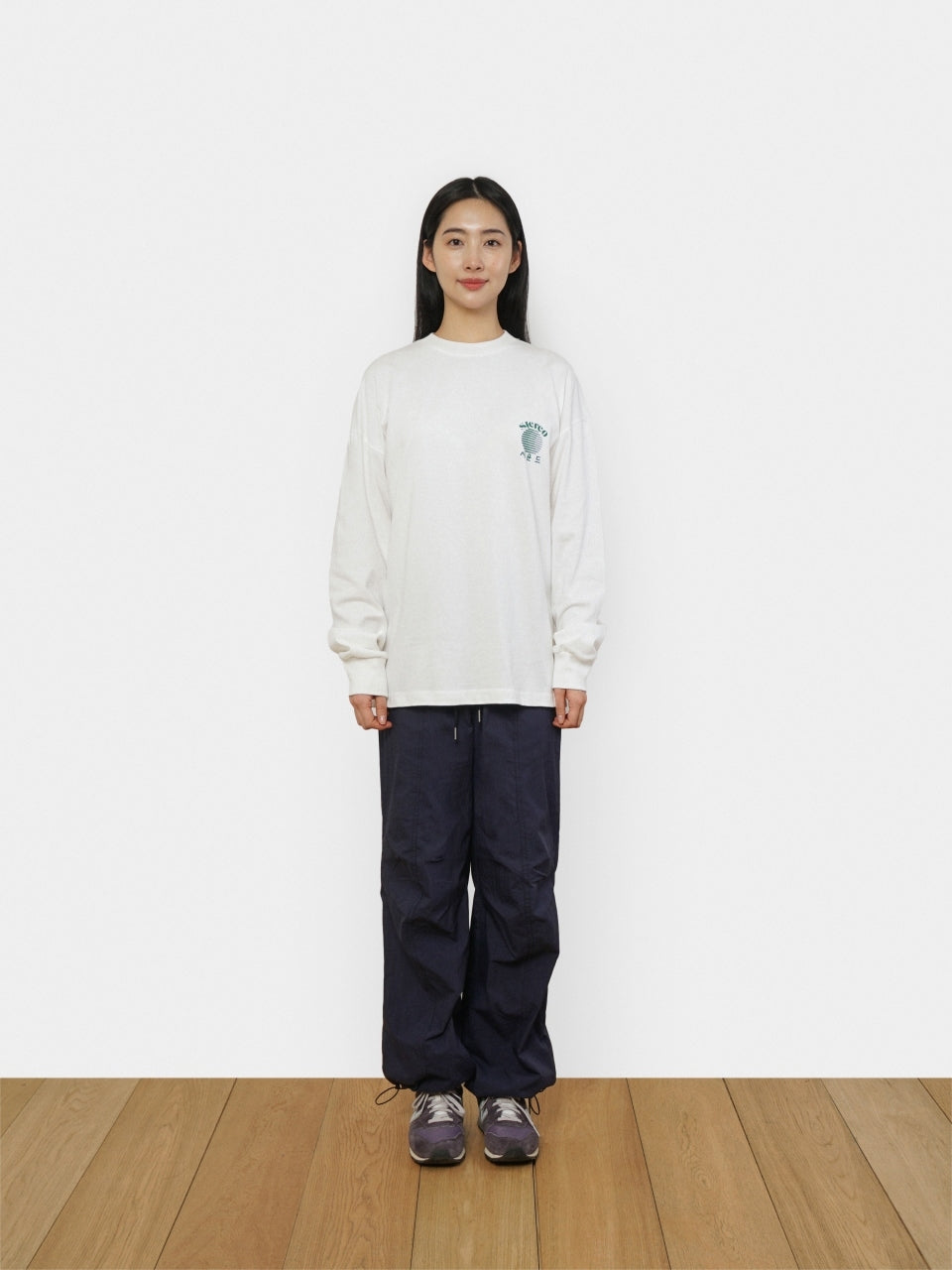 SPS Letter Long Sleeve Tee (White)