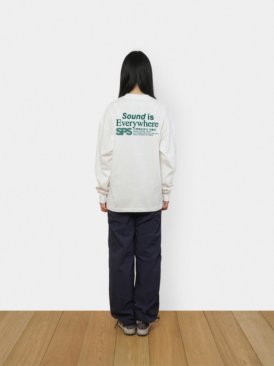 SPS Letter Long Sleeve Tee (White)