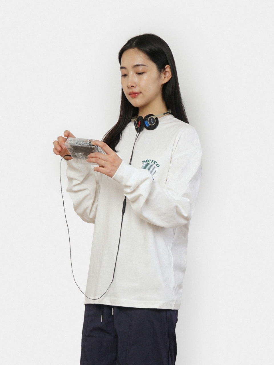 SPS Letter Long Sleeve Tee (White)
