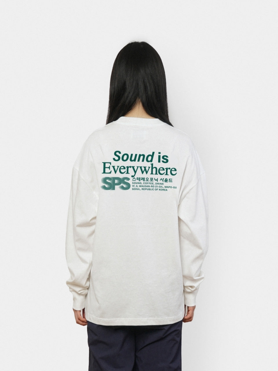 SPS Letter Long Sleeve Tee (White)