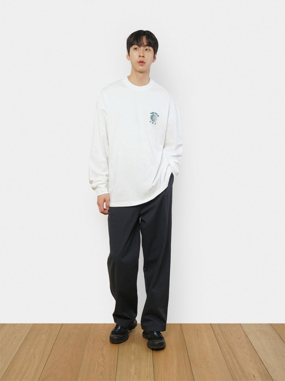 SPS Letter Long Sleeve Tee (White)