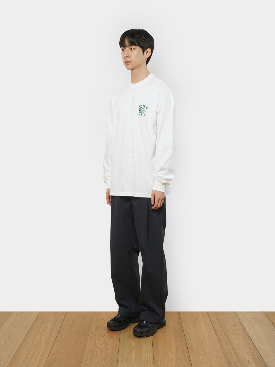 SPS Letter Long Sleeve Tee (White)