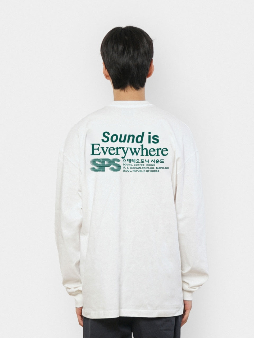 SPS Letter Long Sleeve Tee (White)
