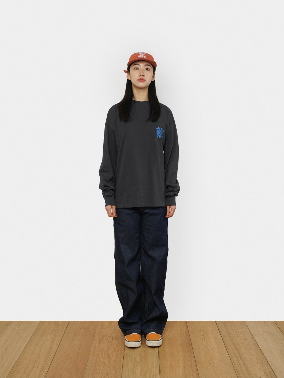SPS Letter Long Sleeve Tee (Charcoal)