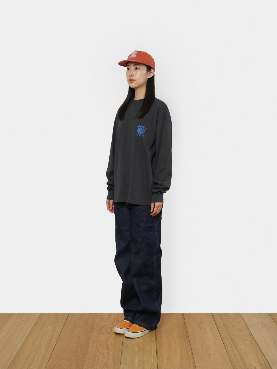 SPS Letter Long Sleeve Tee (Charcoal)