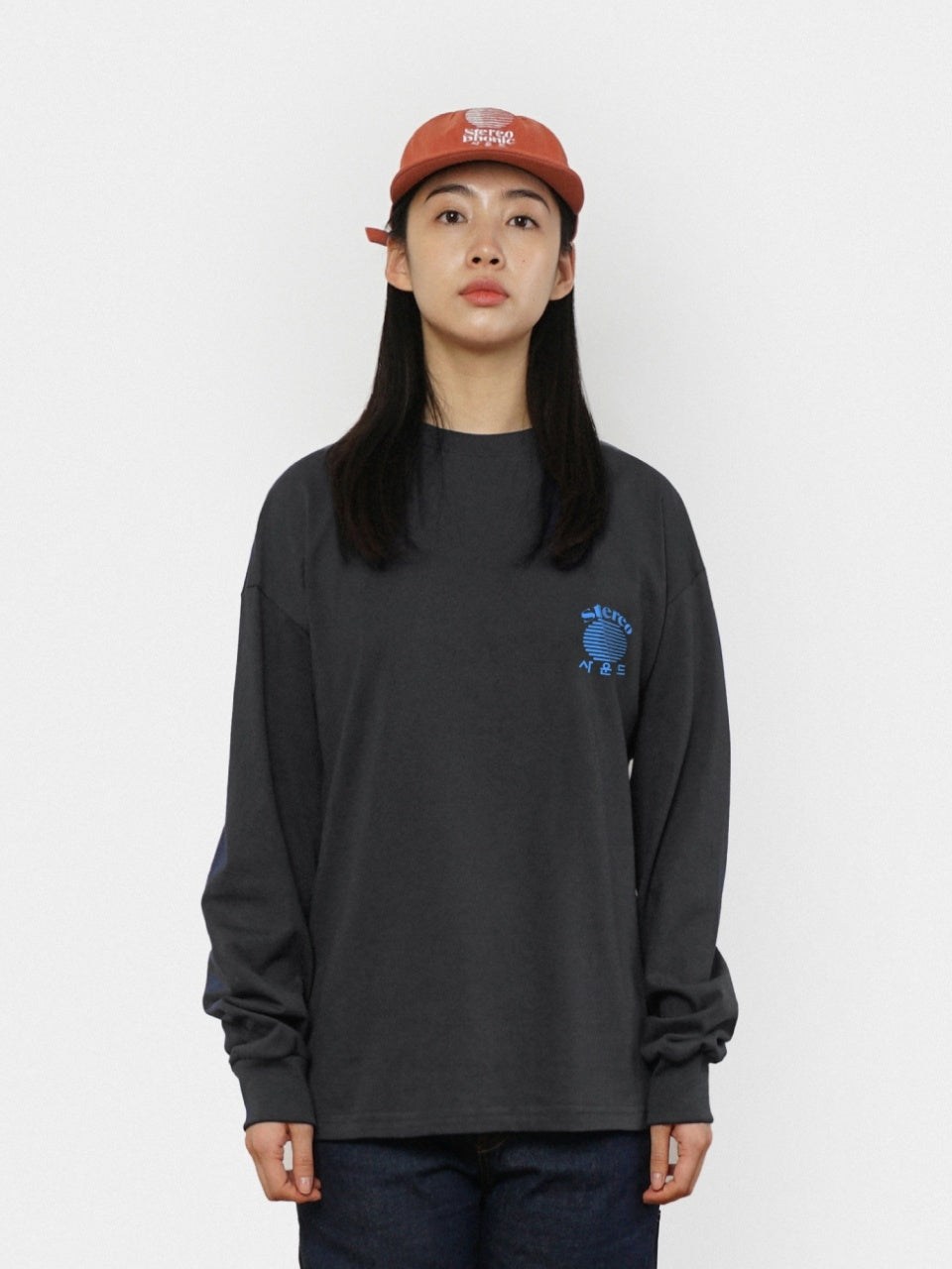 SPS Letter Long Sleeve Tee (Charcoal)