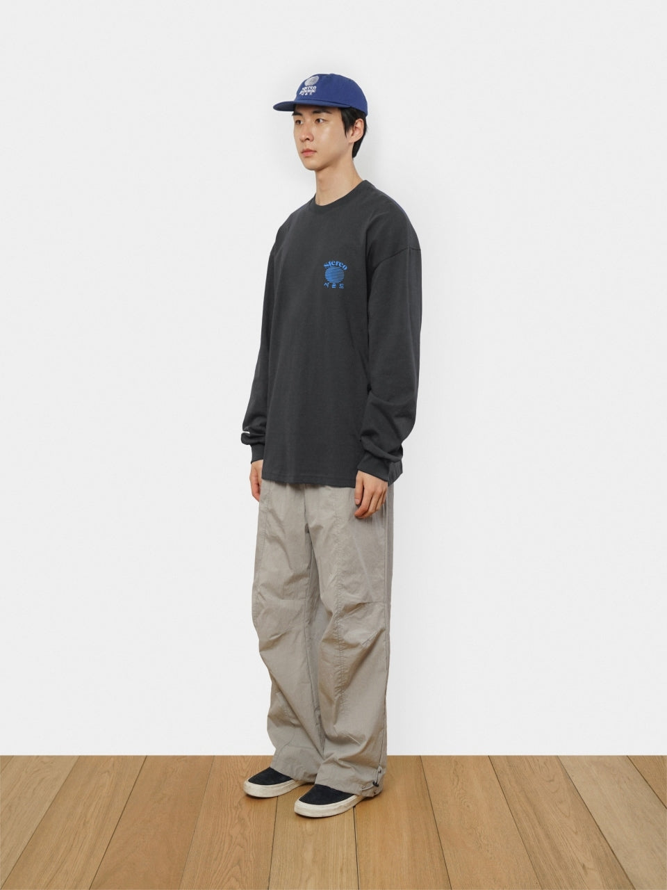 SPS Letter Long Sleeve Tee (Charcoal)