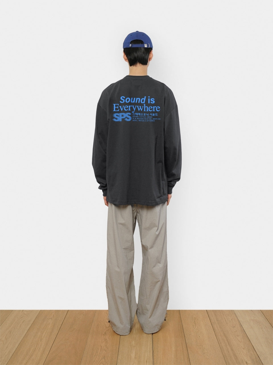 SPS Letter Long Sleeve Tee (Charcoal)