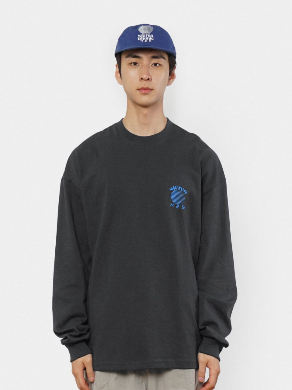 SPS Letter Long Sleeve Tee (Charcoal)