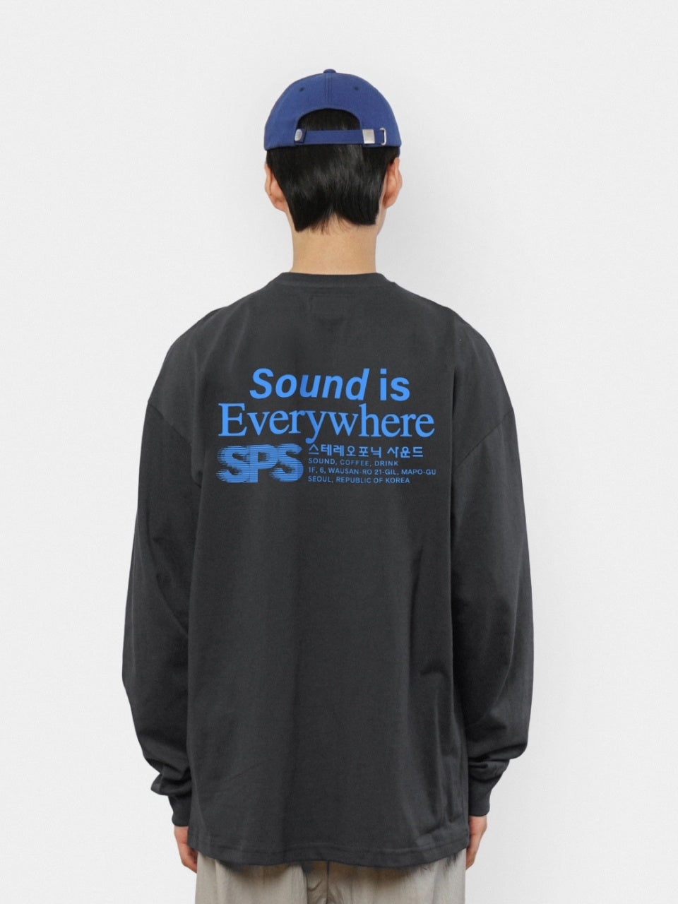 SPS Letter Long Sleeve Tee (Charcoal)