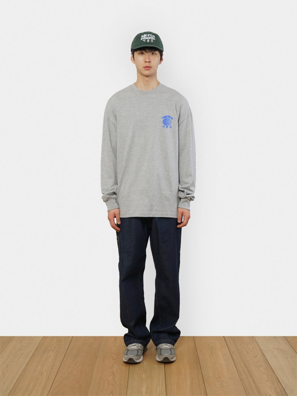 SPS Letter Long Sleeve Tee (Melange Gray)