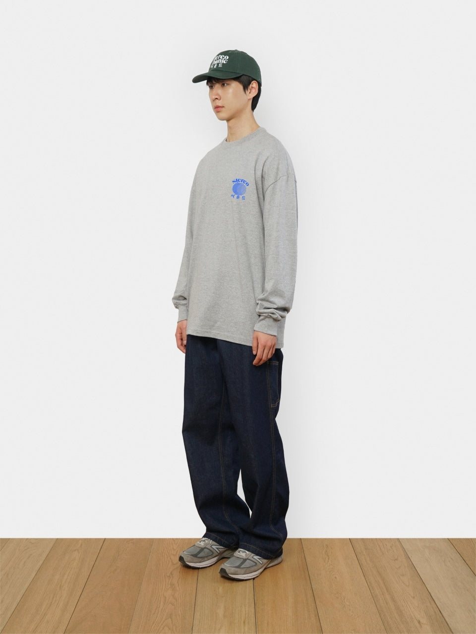 SPS Letter Long Sleeve Tee (Melange Gray)