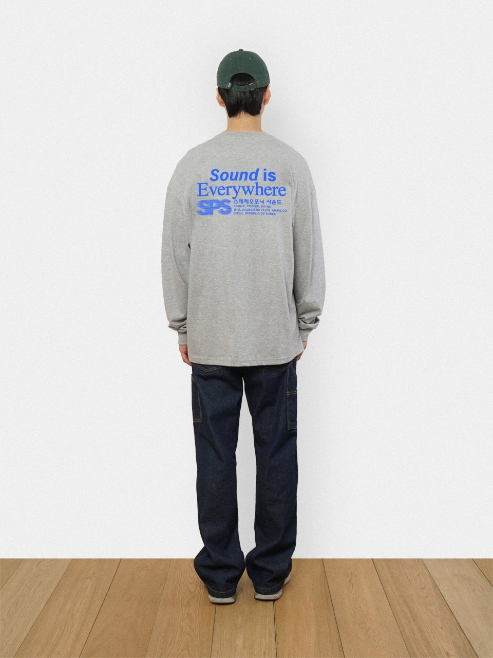 SPS Letter Long Sleeve Tee (Melange Gray)