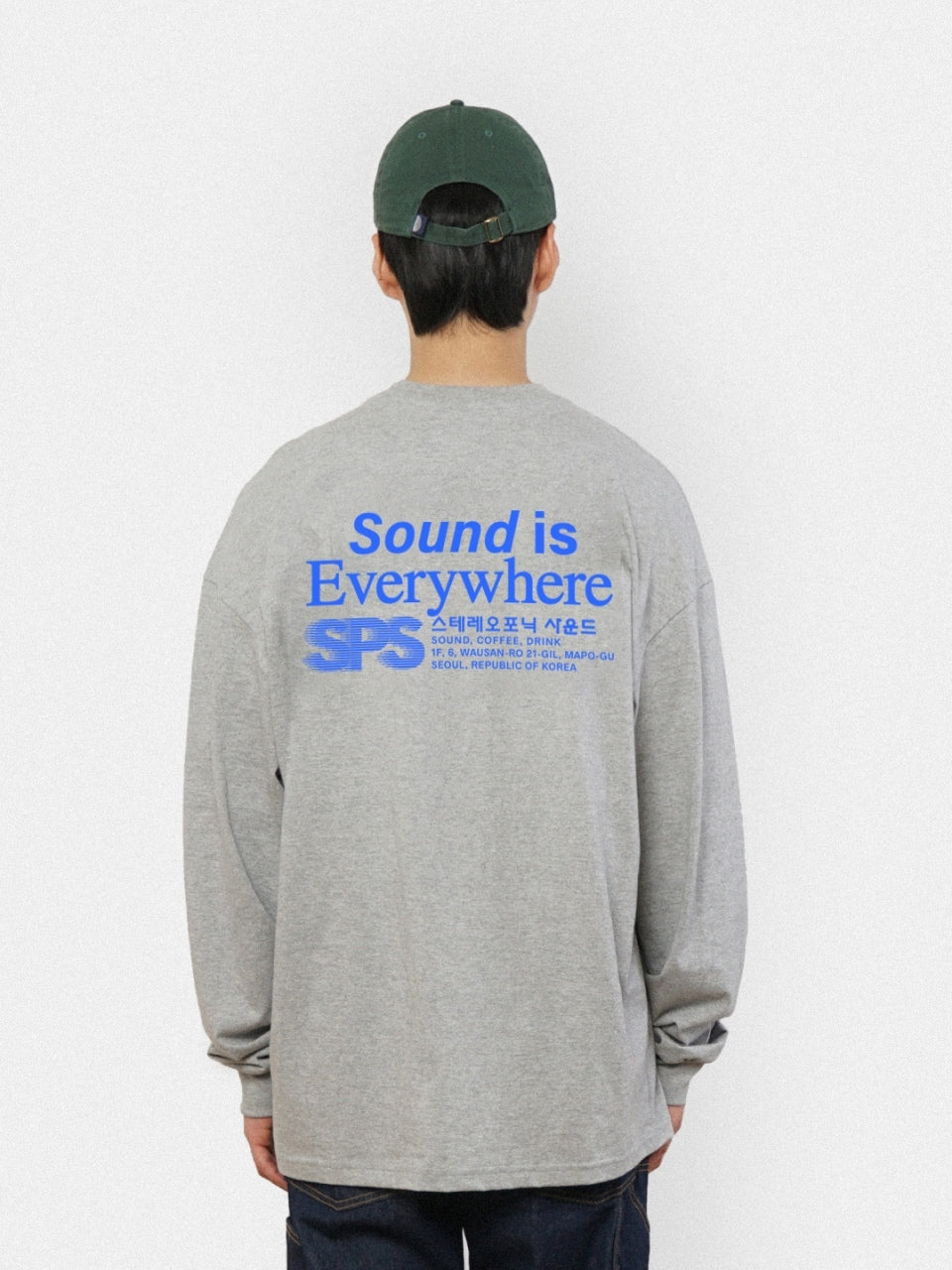 SPS Letter Long Sleeve Tee (Melange Gray)