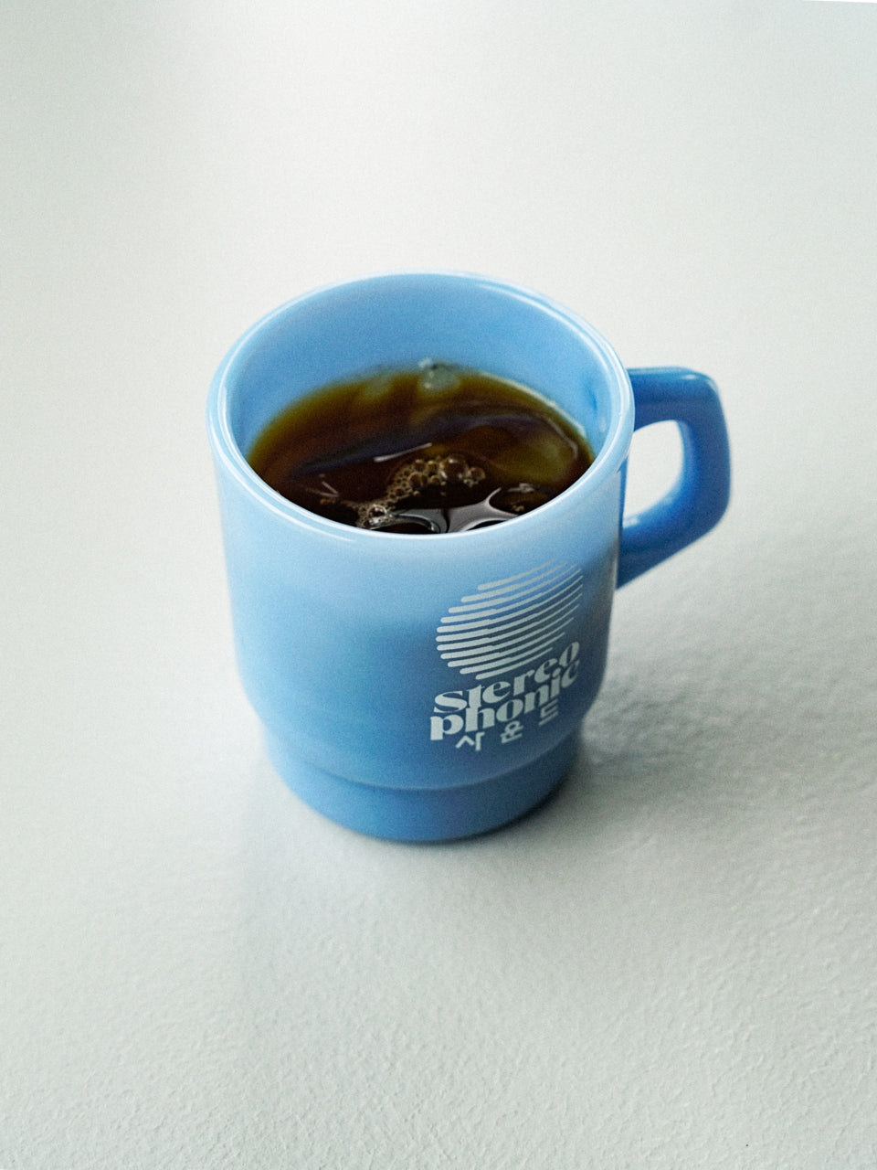 SPS Logo Milk Glass (Light Blue)