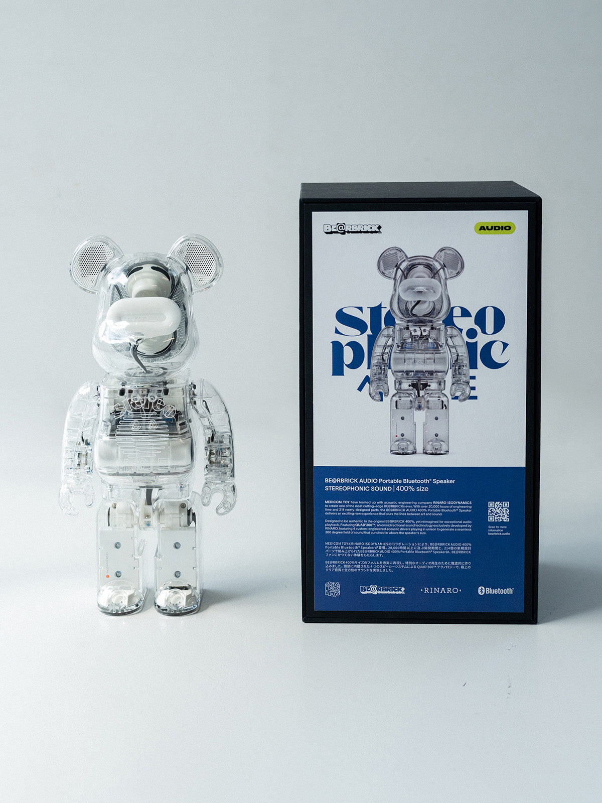 SPS x BE@RBRICK AUDIO 400% Clear