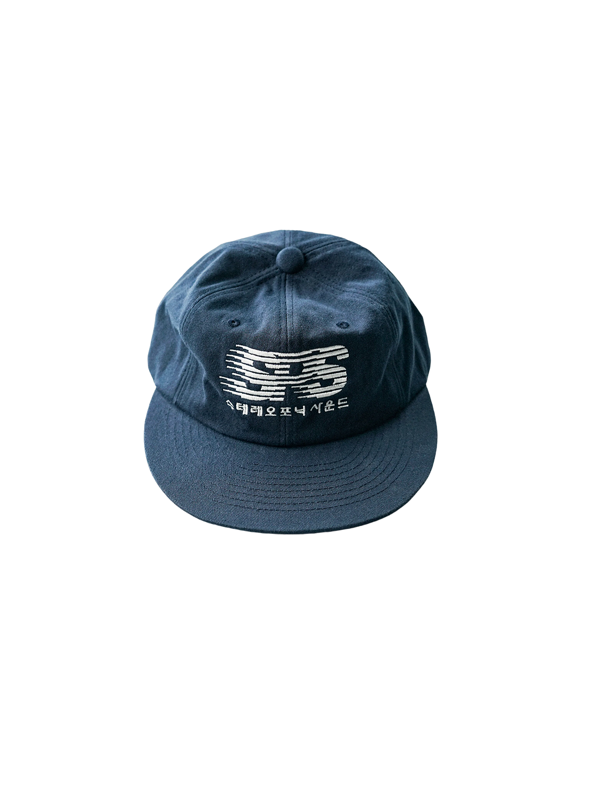 SPS Wave Logo Flat Cap (Navy)